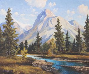 Duncan Mackinnon Crockford: MOUNTAIN GRANDEUR – NR. VERMILLION LAKE (sic)