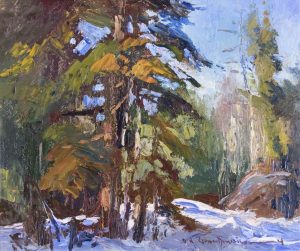 Orestes Nicholas (Rick) Grandmaison: WINTER SUNLIGHT NEAR BANFF