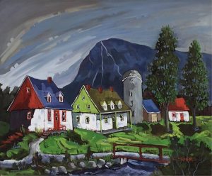 Claude Simard: MONT SAINTE ANNE (VUE DE L’ILE D’ORLEANS)