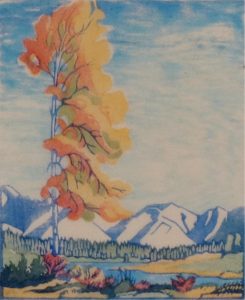 Margaret Dorothy Shelton: YELLOW POPLAR, BANFF