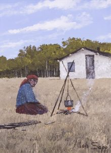Allen Sapp: MAKING RABBIT SOUP