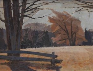 Alan Caswell Collier: NEAR PAPINEAU LAKE IN OCTOBER (MADAWASKA VALLEY, ONT.)