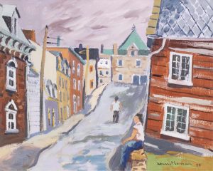 Henri Leopold Masson: RUE ST-FLAVIEN, QUEBEC