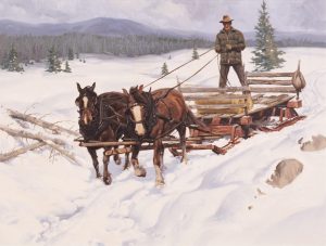 Harold Lloyd Lyon: HAULING HAY