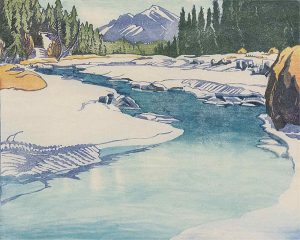 Margaret Dorothy Shelton: SPRAY RIVER AND GOAT MOUNTAIN, BANFF