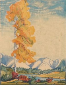 Margaret Dorothy Shelton: YELLOW POPLAR, BANFF