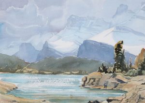 Margaret Dorothy Shelton: MOUNT RUNDLE, LAKE MINNEWANKA