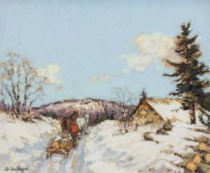 Berthe Des Clayes: HAULING TIMBER