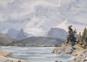 Margaret Dorothy Shelton: MOUNT RUNDLE FROM MINNEWANKA