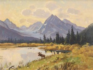 Roland Gissing: RED EAGLE LAKE, GLACIER NATIONAL PARK (after John Fery)