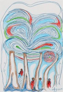 Daphne Odjig: WATCHING AND WAITING