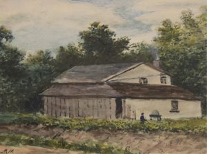 Marmaduke Matthews: FIGURE BY A SMOKEHOUSE