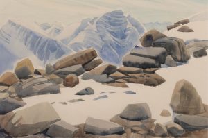 Doris Jean McCarthy: MOUNT HARDISTY FROM WHISTLERS MOUNTAIN (JASPER NATIONAL PARK)