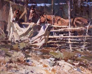 Jack King: HORSES IN A CORRAL