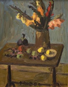 William Goodridge Roberts: GLADIOLA AND FRUIT