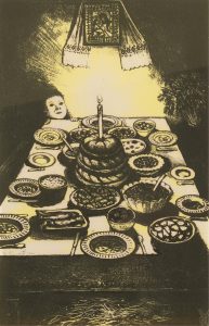 William Kurelek: UKRANIAN CHRISTMAS EVE FEAST