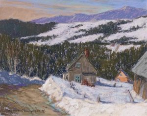 Horace Champagne: DISTANT FARM (RANG STE-MARIE, LES EBOULEMENTS, P.Q.)