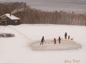 Allen Sapp: WATCHING THE BOYS PLAY HOCKEY