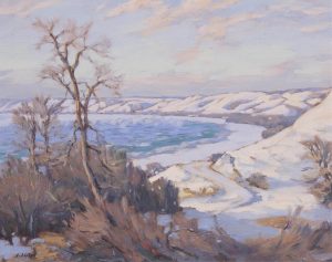 Ernest Luthi: WINTER, QU’APPELLE VALLEY
