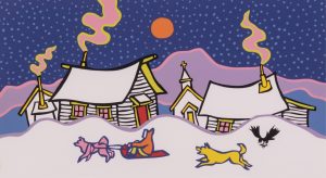 Ted Harrison: SLEDDING