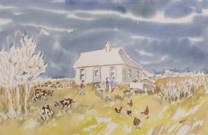 Janet Mitchell: SMALL TOWN FRONT YARD