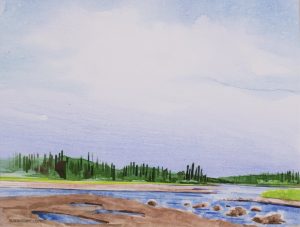 Robert Newton Hurley: SUMMER RIVERBANK