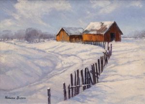 Norman Brown: FARM BUILDINGS IN WINTER