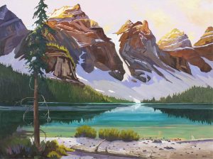 Karen R. Hersey: MORNING AT MORAINE LAKE