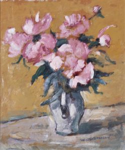 William Lewy Leroy Stevenson: PEONIES IN A JUG