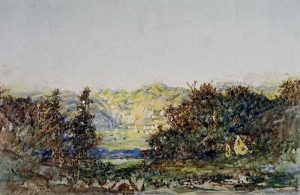 Otto Reinhold Jacobi: UNTITLED (CABIN IN THE WOODS)
