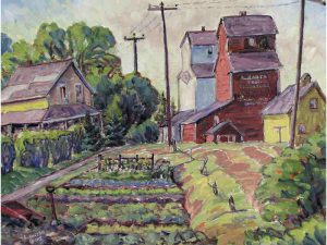 Louise Gant: ST ALBERT ELEVATORS; 1997  |  UNTITLED (FIELDS AND SKY)