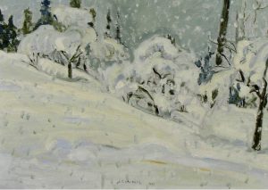 Robert FM McInnis: TREES WITH HEAVY SNOW