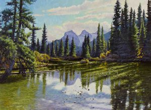 Richard (Rick) K Berg: UNTITLED (THREE SISTERS AND BOW RIVER)