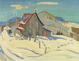 Ralph Wallace Burton: OLD HOUSE WITH RED ROOF