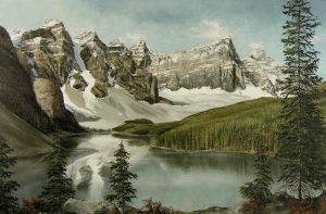 Matthew Wong: THE TURQUOISE WATERS  OF MORAINE LAKE