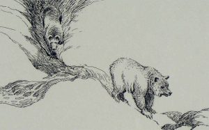 Clarence Tillenius: TWO GRIZZLIES #1 / TWO GRIZZLIES #2 / BULL ELK