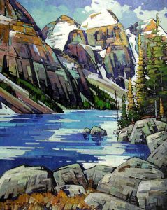 Cameron Bird: EVENING’S ARRIVAL MORAINE LAKE