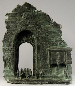 William Hadd McElcheran: UNTITLED (BUSINESSMEN UNDER AN ARCHWAY)
