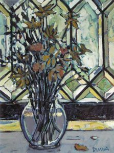 William (Bill) Duma: FLOWERS WITH BEVELLED WINDOW