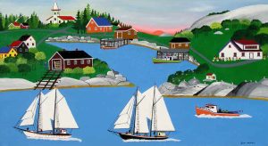 Joseph (Joe) Norris: UNTITLED (VILLAGE AND HARBOUR)