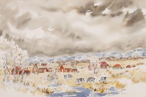 Janet Mitchell: FARM IN THE FOOTHILLS