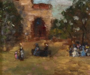James Wilson Morrice (attribution): MARKET SQUARE, PARIS