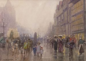 Frederic Marlett Bell-Smith: HOLBORN STAPLE INN, ON RIGHT (LONDON)
