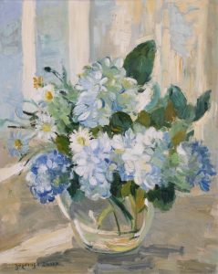 Dorothea Sharp: STILL LIFE – FLOWERS IN A GLASS JUG