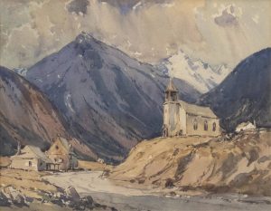 Alfred Crocker Leighton: CROWSNEST PASS, CANADIAN ROCKY MOUNTAINS