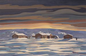 Bern Will Brown: COLVILLE IN WINTER (COLVILLE LAKE, NWT)