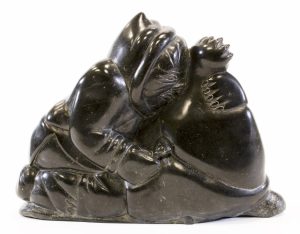 Simeonie Ohaituk: MAN FIGHTING BEAR