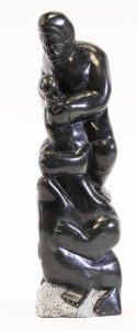 Adamie Ningeok: THREE FIGURE TOTEM (SEAL, BEAR, MAN)