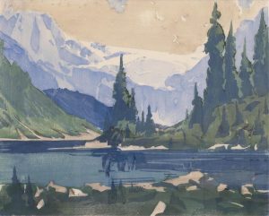 Barbara Harvey Leighton: EVENING, BOW LAKE