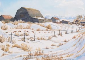 Margaret Dorothy Shelton: BARN NORTHWEST OF CALGARY